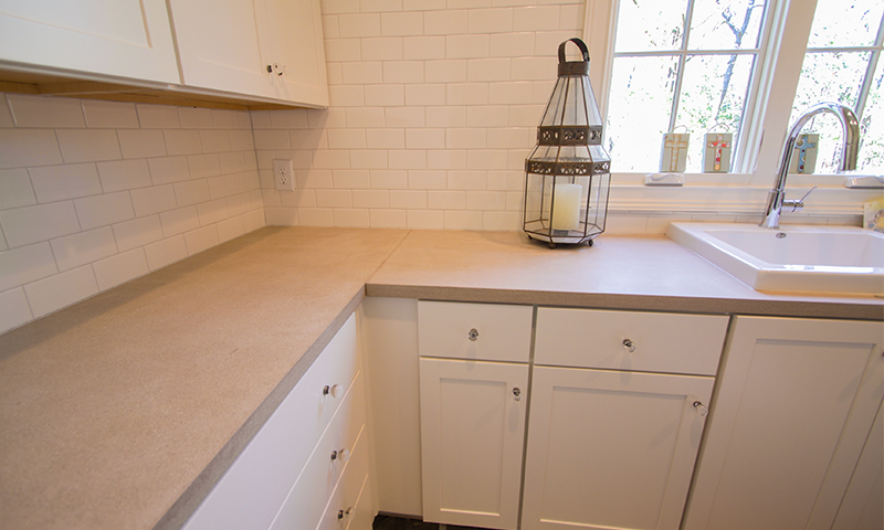Beeswaxed Indiana Limestone Laundry Room Countertops