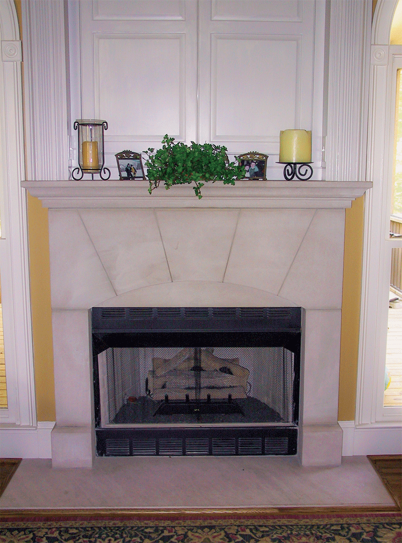 Limestone Fireplace Surround 